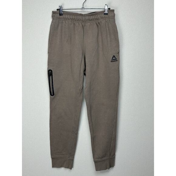 Reebok Other - Reebok Sweatpants Men’s Small Adult Tan Jogger Pants Pockets Outdoors Crossfit